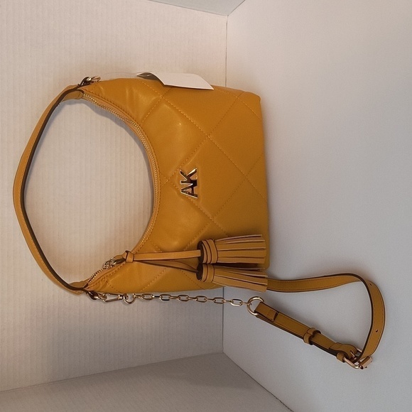 Anne Klein Handbags - ANNE Klein Quilted Mini Hobo Crossbody bag Ochre